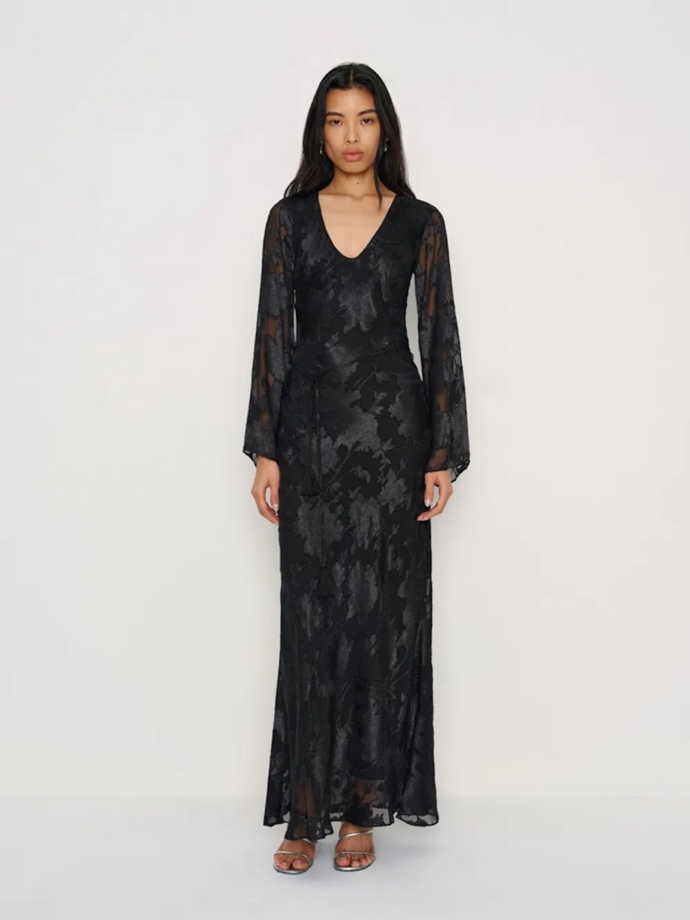 REFORMATION Vivia Dress in Noir M
